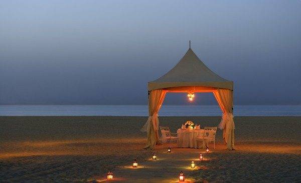 Ritz Carlton, Dubai - Dinner by the Beach