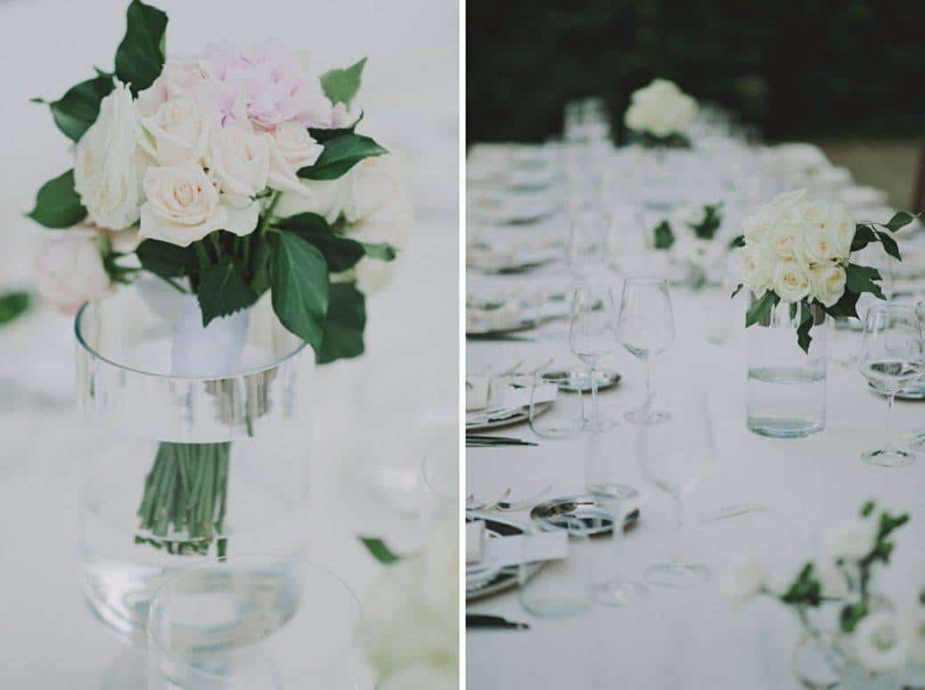 A fresh white wedding in Florence luxury wedding halls