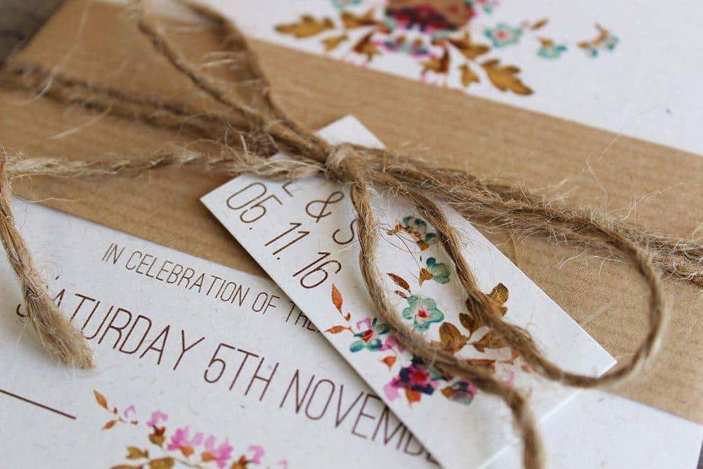 Ivy Ellens Fauna CU Belly Band Wedding Invitation the best wedding venues in the uk