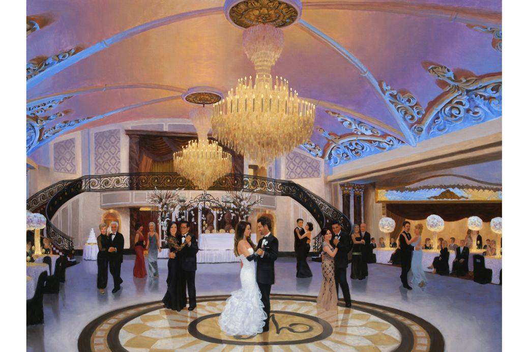 2017 Wedding Trend Alert - our top 10 tips! 002 Venetian NJ Wedding Painting 1038x692 - 2017 Wedding Trend Alert - our top 10 tips!